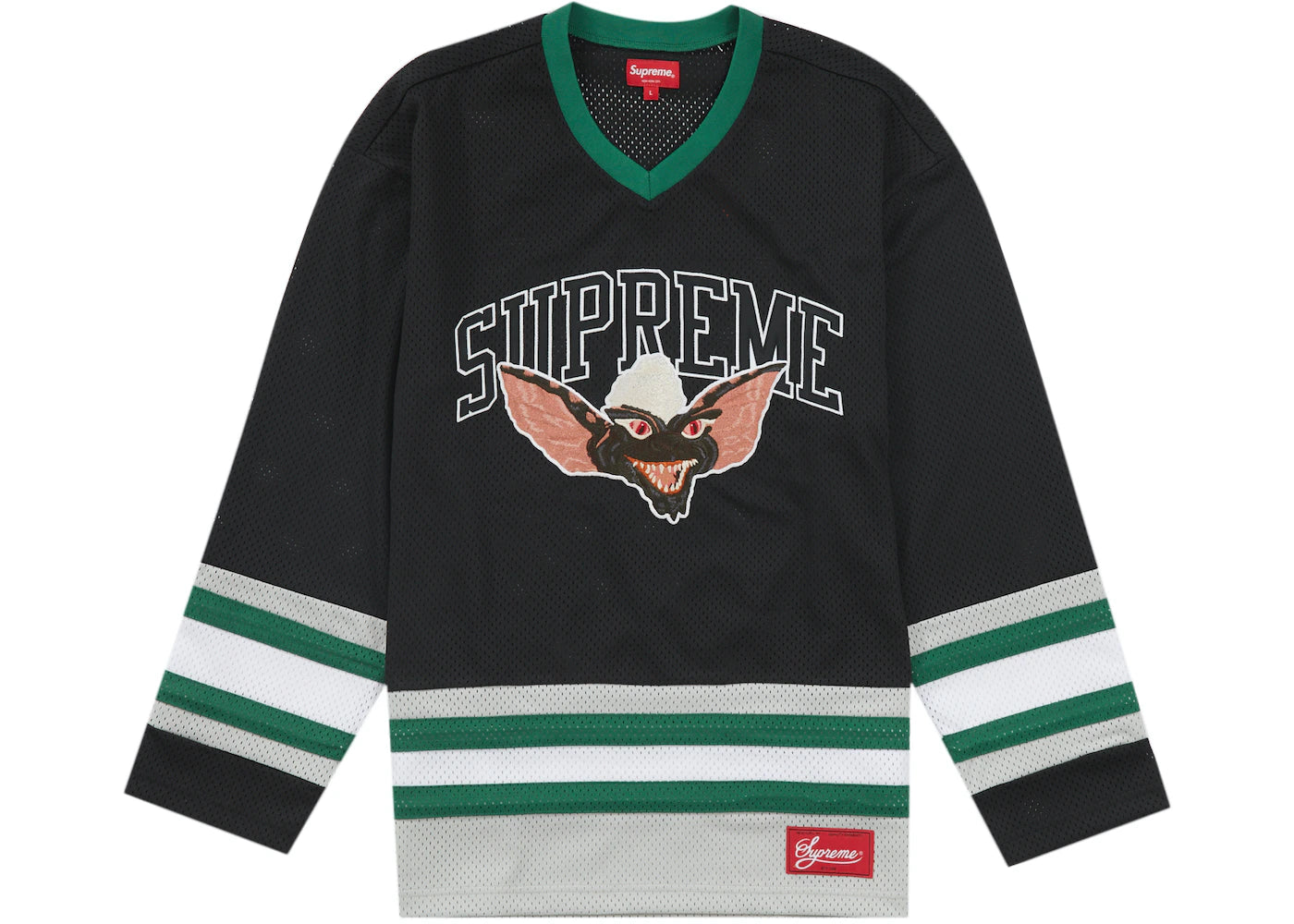 SUPREME GREMLINS HOCKEY JERSEY BLACK