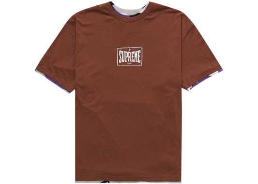 SUPREME LAYERED S/S TOP BROWN