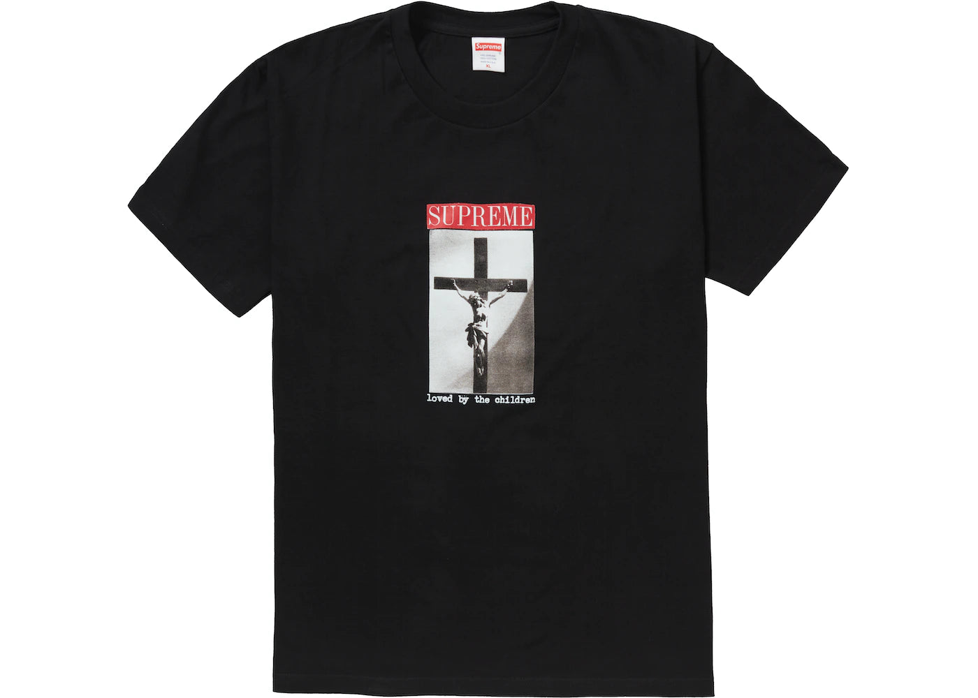 SUPREME LOVED BY THE CHILDREN TEE BLACK