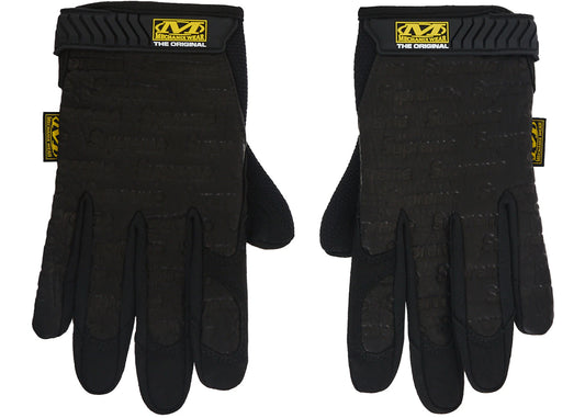 SUPREME MECHANIX LEATHER WORK GLOVES BLACK