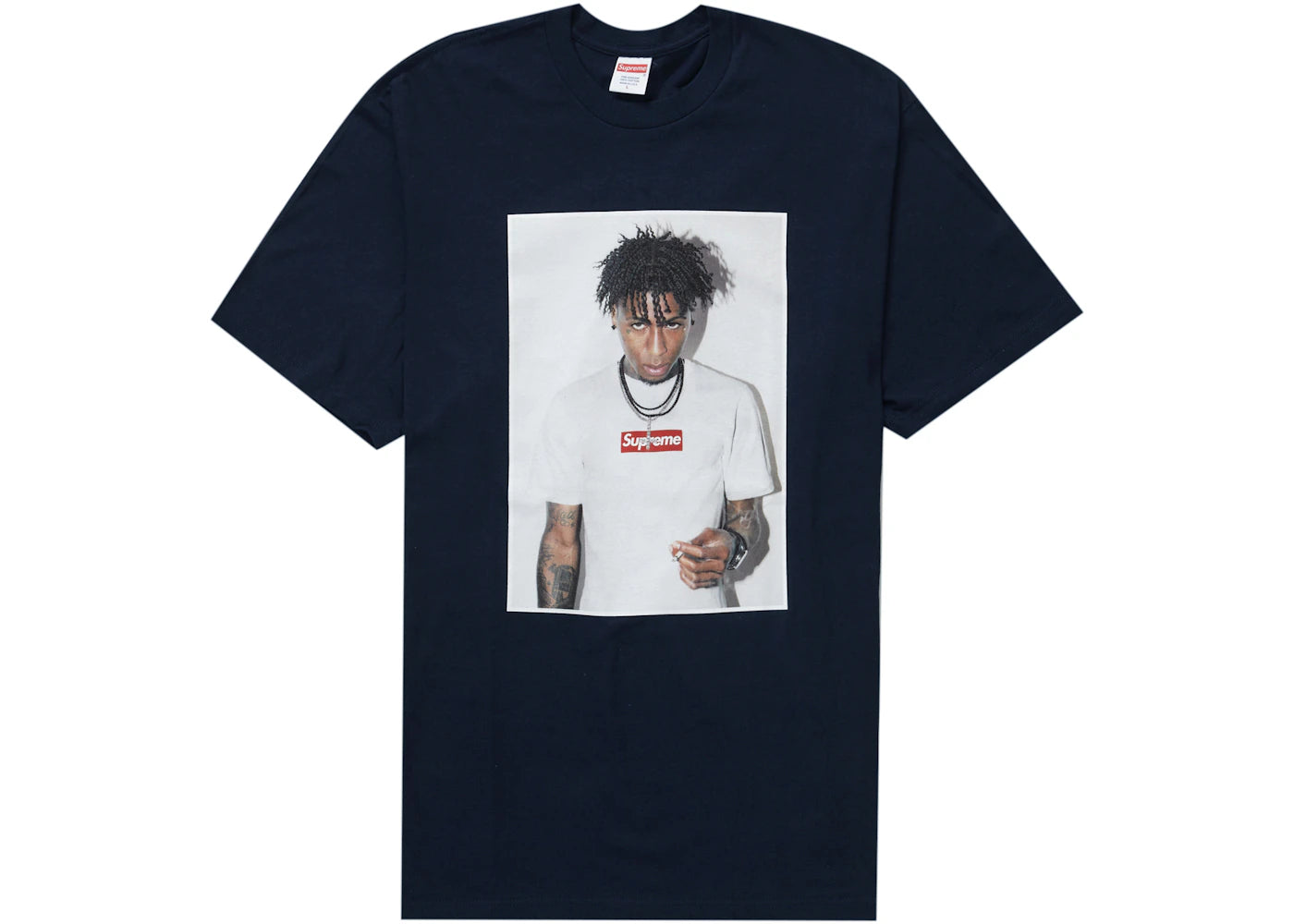 SUPREME NBA YOUNGBOY TEE "NAVY"