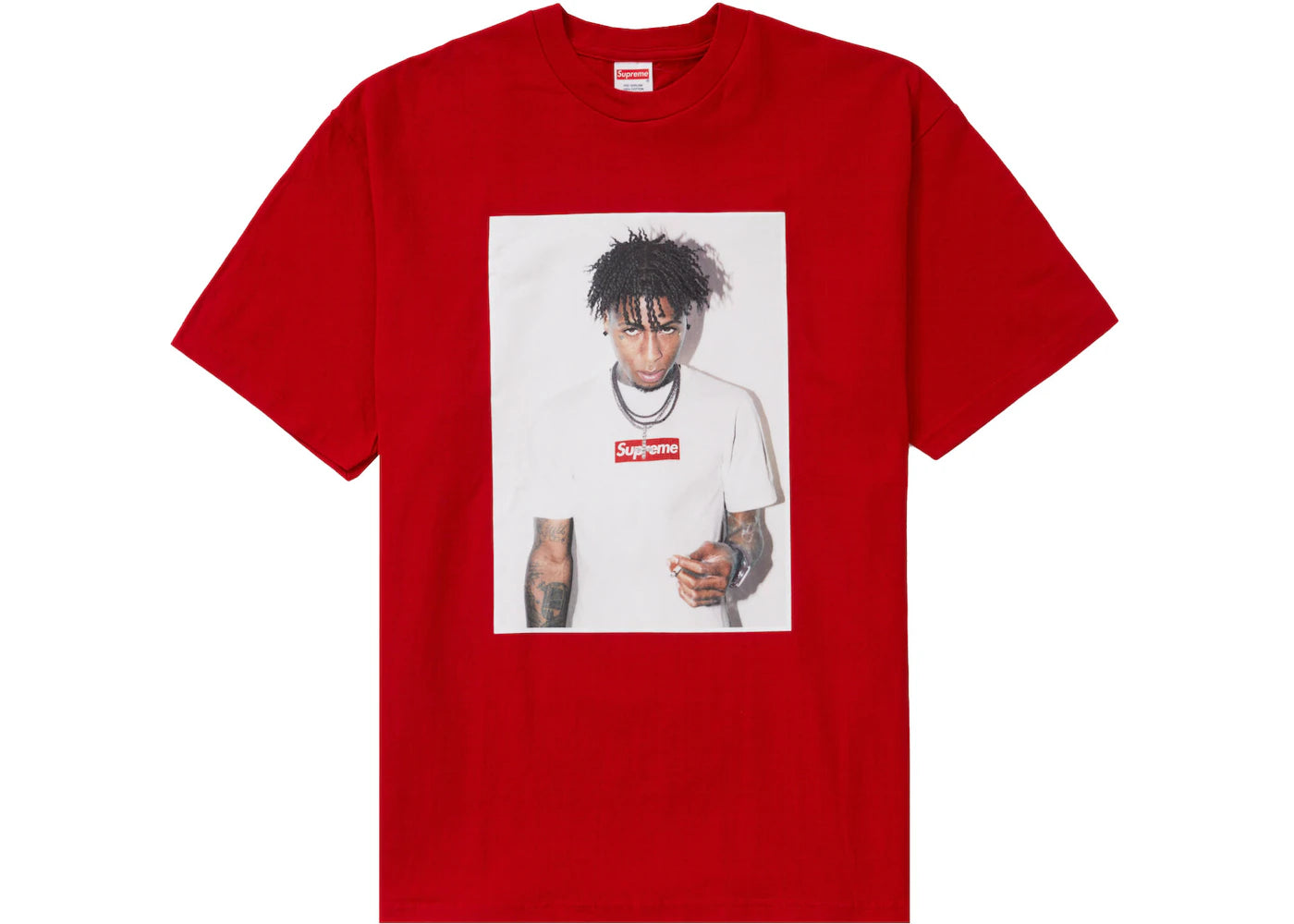 SUPREME "YOUNGBOY"TEE RED