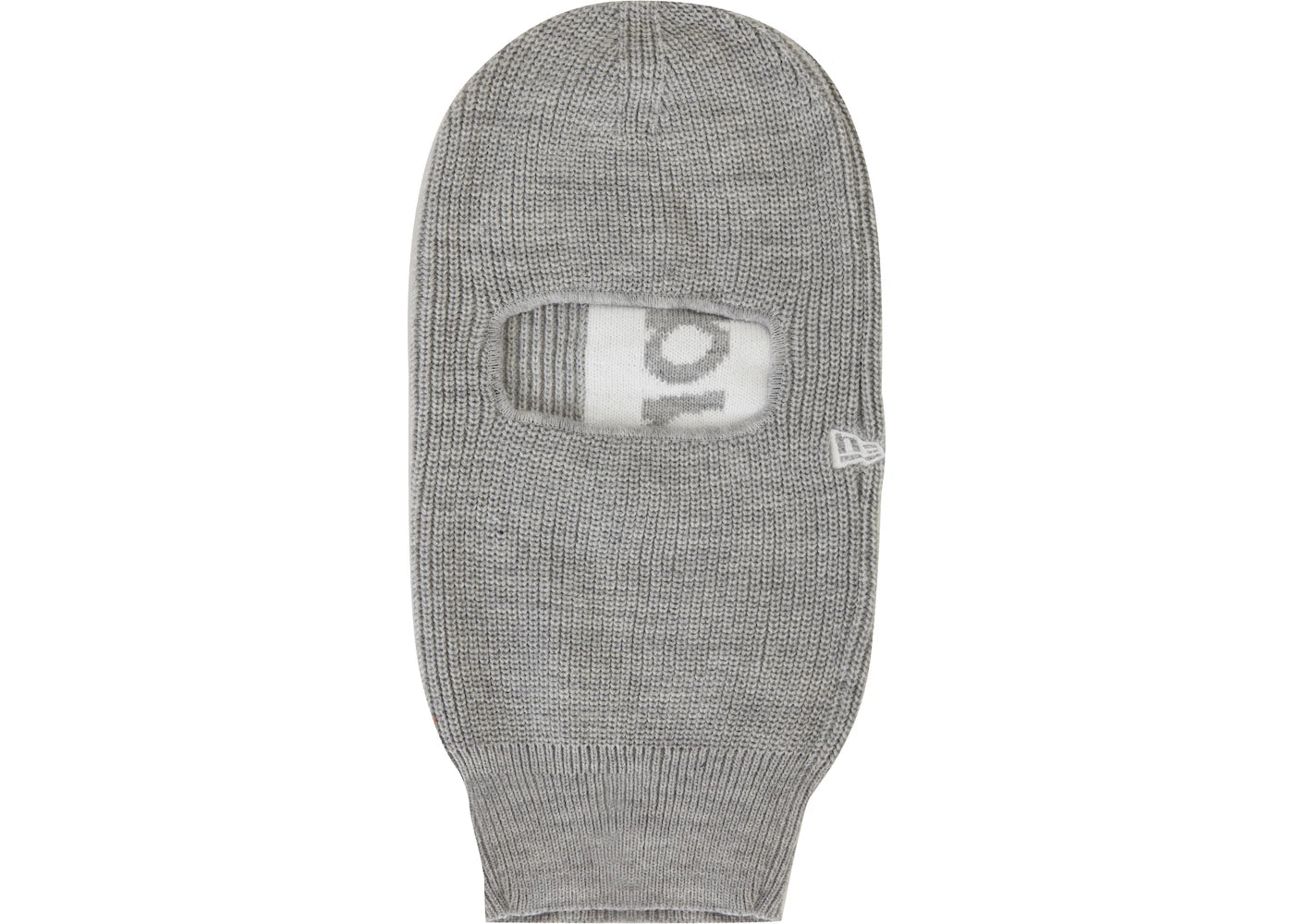 SUPREME NEW ERA BACK LOGO BALACLAVA "HEATHER GREY"