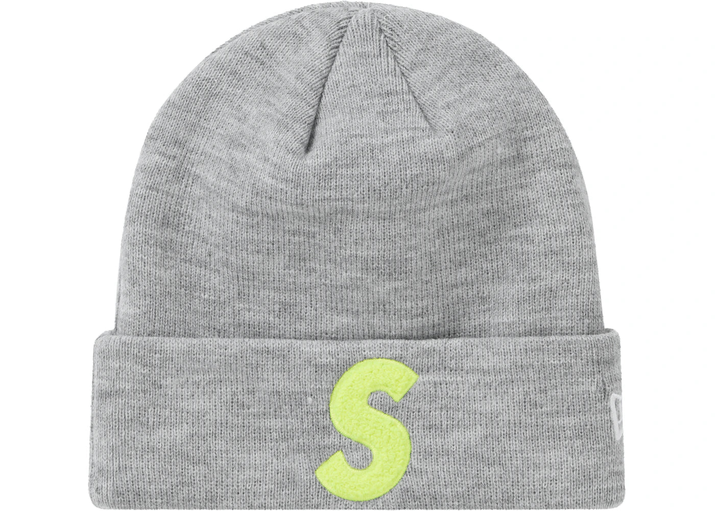 SUPREME NEW ERA S LOGO BEANIE (FW 19) HEATHER GREY