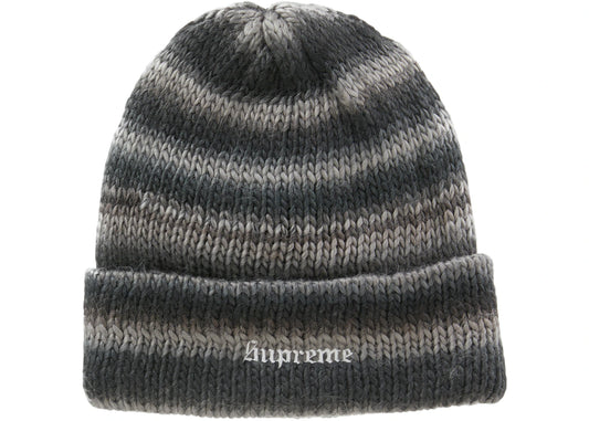 SUPREME OMBR STRIPE BEANIE BLACK