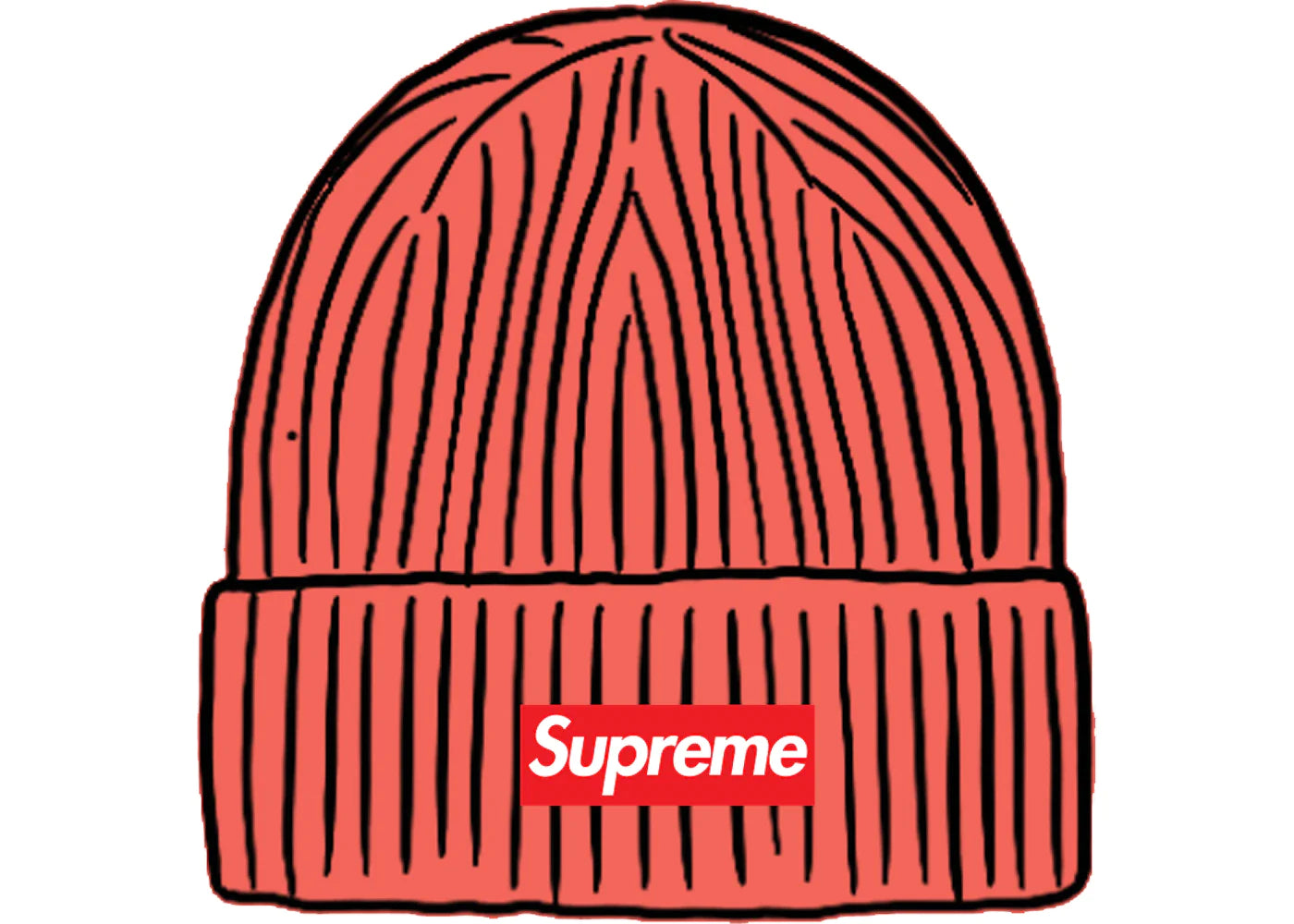 SUP OVERDYED BEANIE "CORAL"