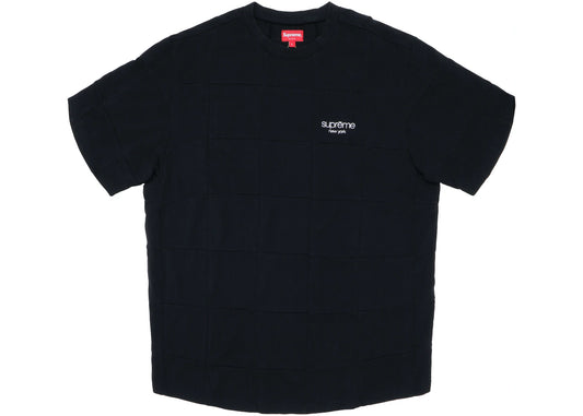 SUPREME PATCHWORK PIQUE TEE BLACK