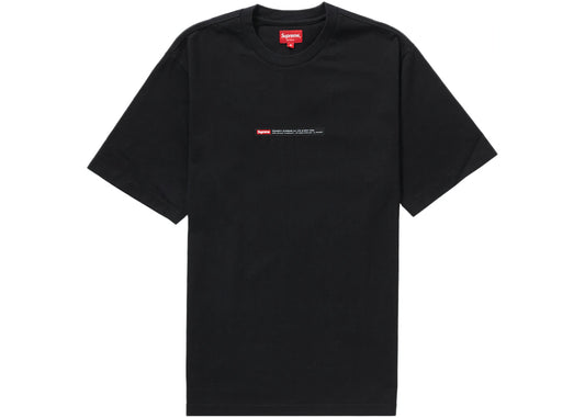 SUPREME PROPERTY LABEL S/S TOP "BLACK"