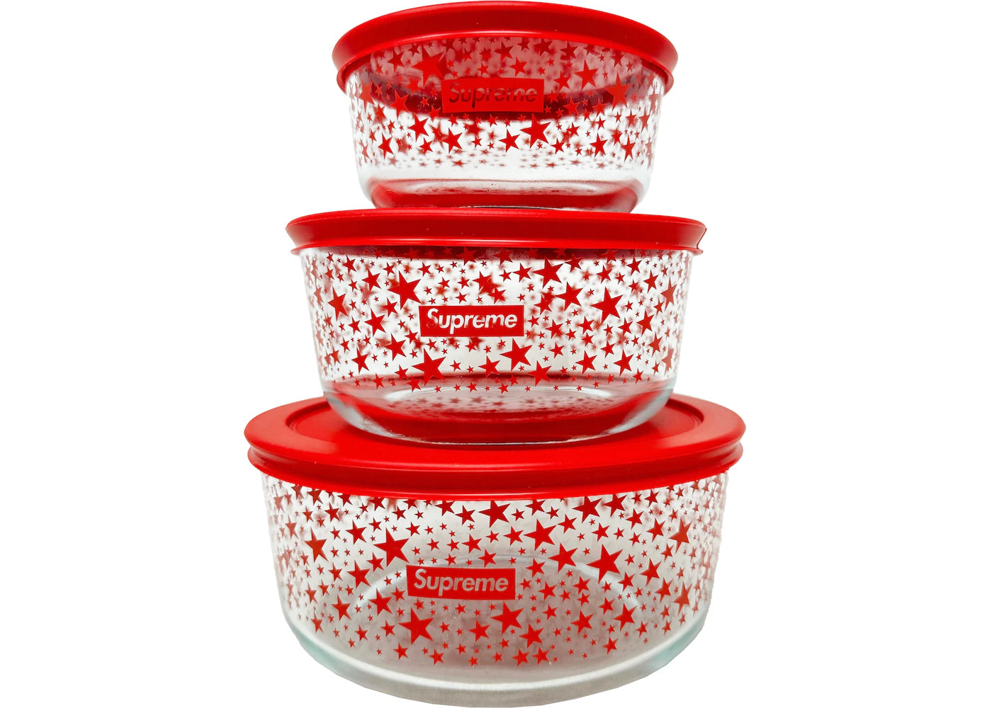 SUPREME PYREX BOWLS SET OF 3