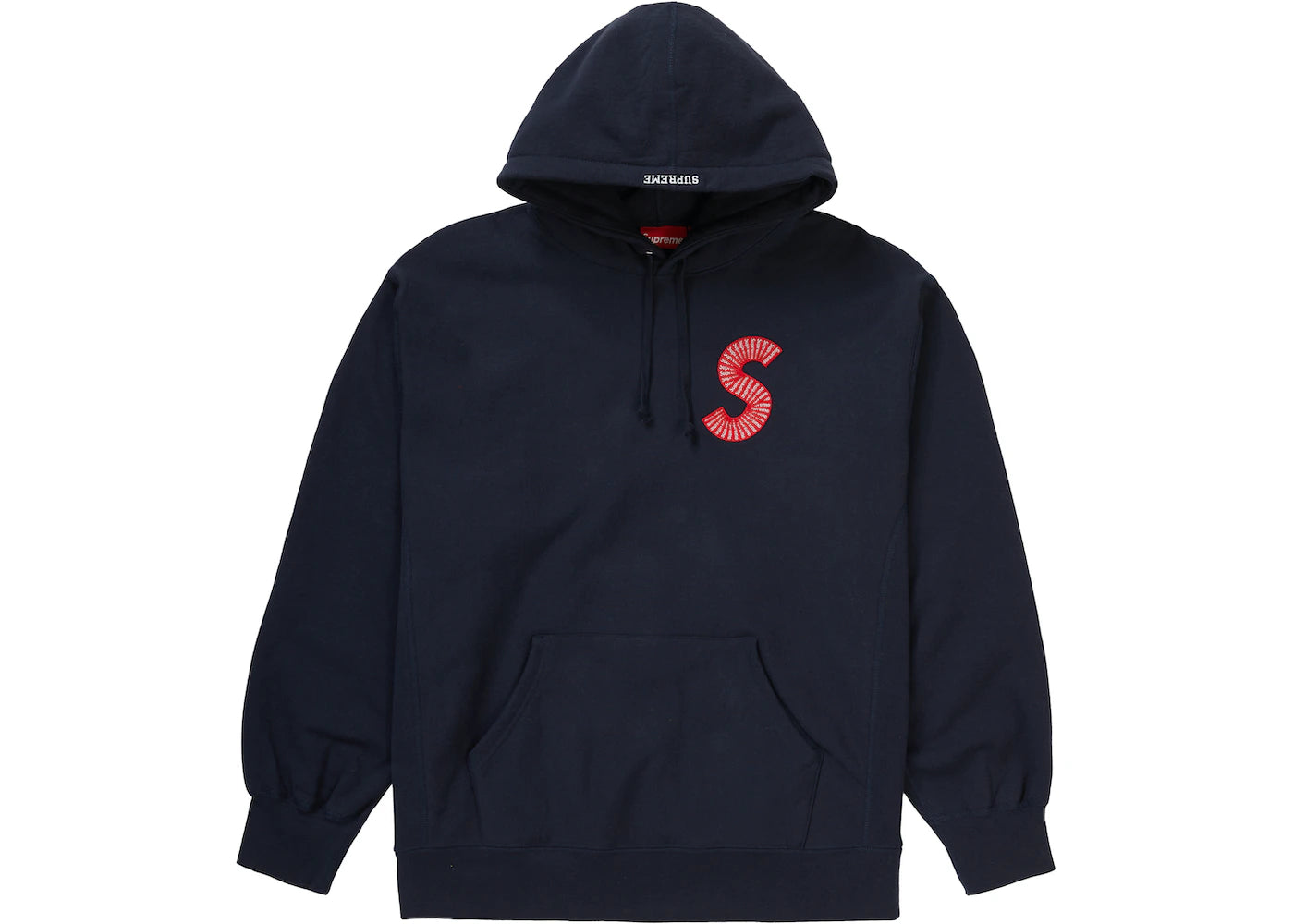 SUPREME S LOGO HOODED SWEATSHIRT (FW20) NAVY