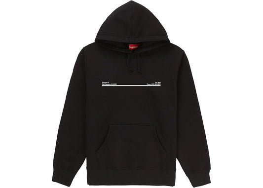 SUPREME SHOP HOODED SWEATSHIRT "SAN FRANCISCO BLACK"