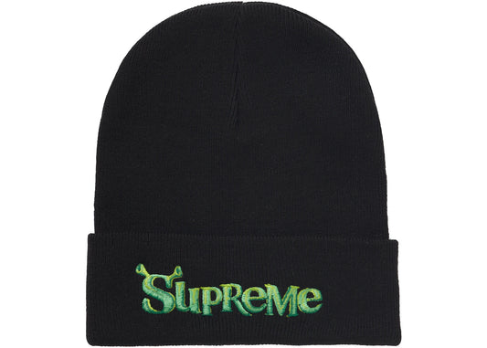 SUPREME SHREK BEANIE BLACK