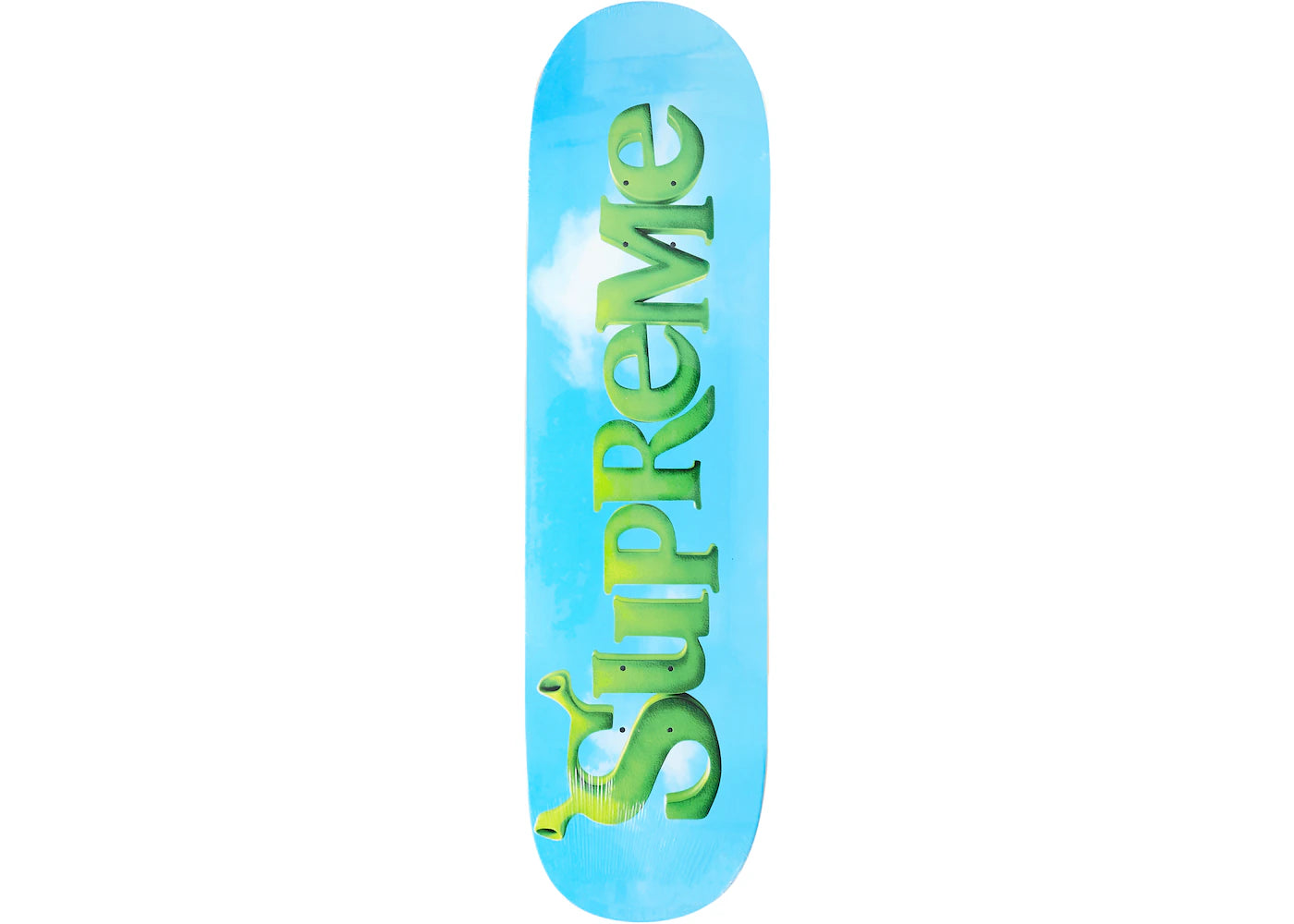 SUPREME SHREK SKATEBOARD DECK BLUE