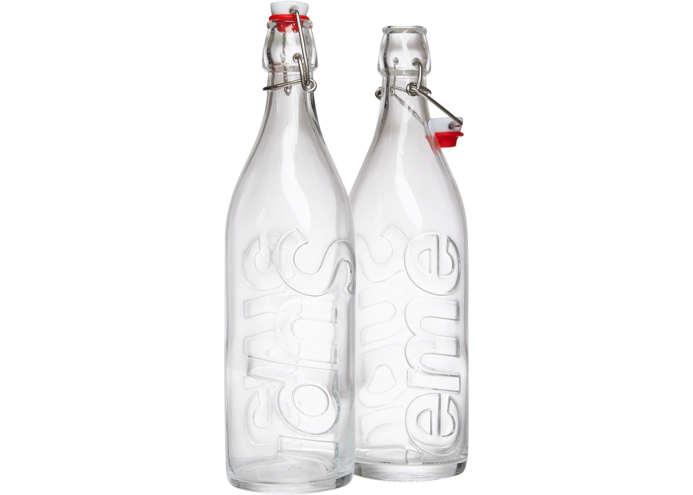 SUPREME SWING TOP 1.0L BOTTLE (SET OF 2) CLEAR