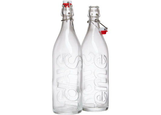 SUPREME SWING TOP 1.0L BOTTLE (SET OF 2) CLEAR