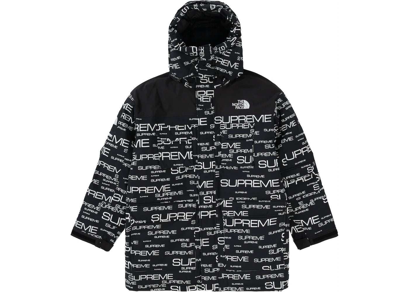 SUPREME THE NORTH FACE COLDWORKS 700-FILL DOWN PARKA BLACK