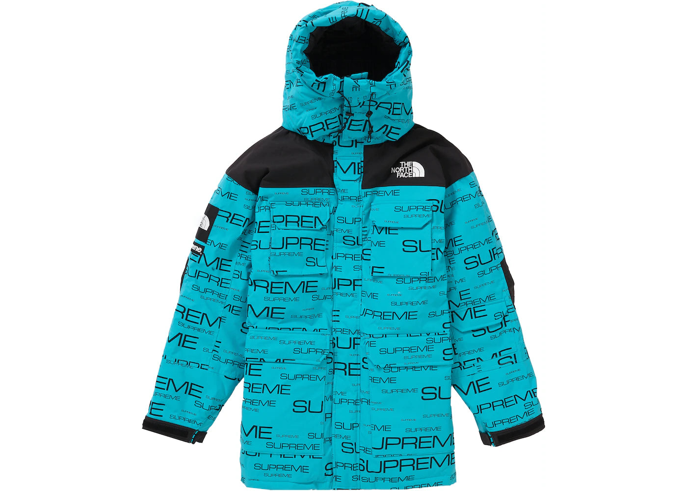 SUPREME THE NORTH FACE COLDWORKS 700-FILL DOWN PARKA TEAL