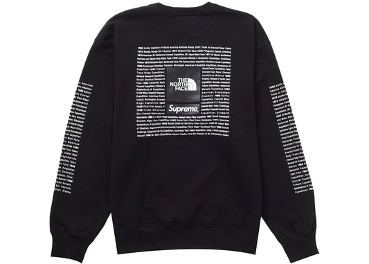 SUPREME THE NORTH FACE CREWNECK BLACK