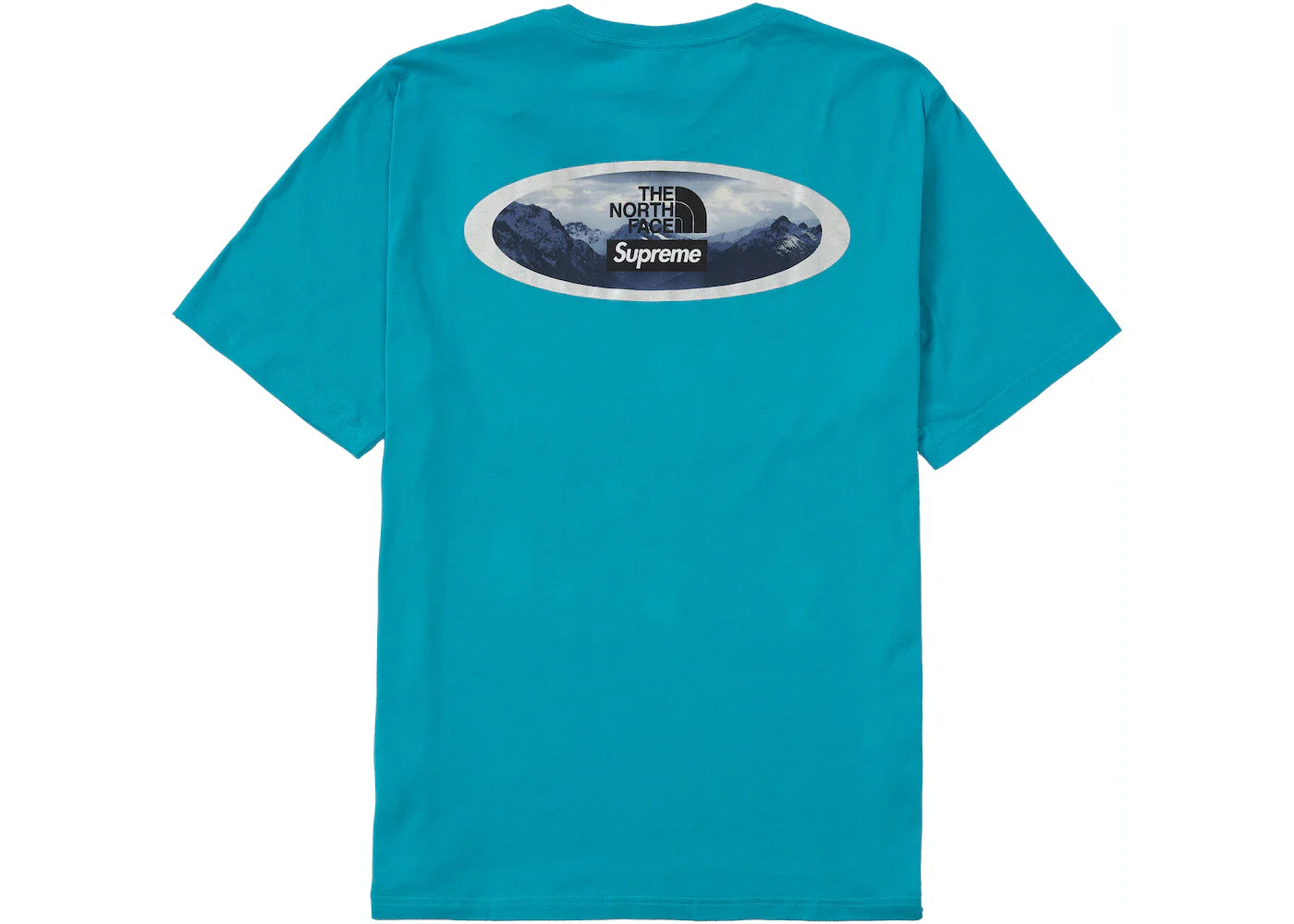 SUPREME THE NORTH FACE MOUNTAINS TEE "TEAL"