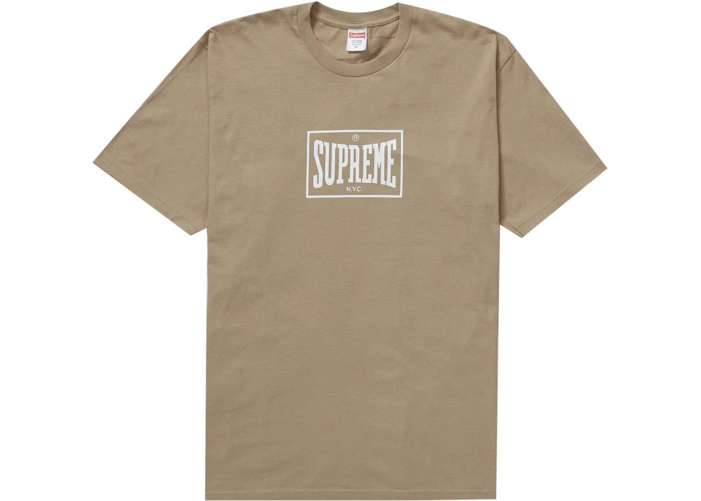 SUPREME EVERLAST WARM UP TEE KHAKI