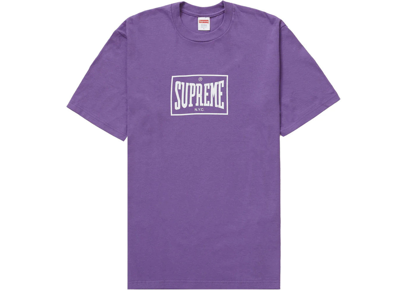 SUPREME EVERLAST WARM UP TEE PURPLE