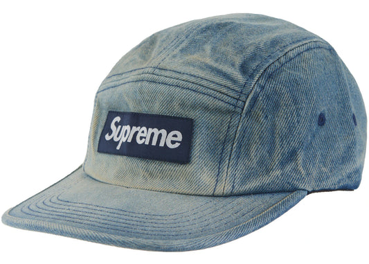 SUPREME WASHED CHINO TWILL CAMP CAP (SS24) DIRTY INDIGO