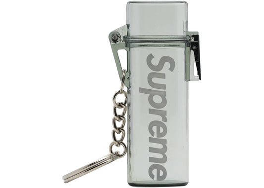 SUPREME WATERPROOF LIGHTER CASE KEYCHAIN SMOKE