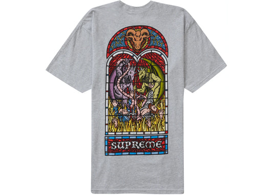 SUPREME WORSHIP TEE GREY