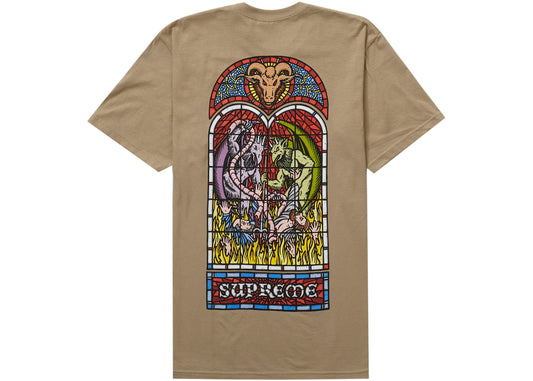 SUPREME WORSHIP TEE KHAKI