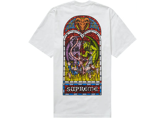 SUPREME WORHSIP TEE WHITE