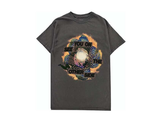 TRAVIS SCOTT ASTROWORLD FLOWER PORTAL TEE "GREY"