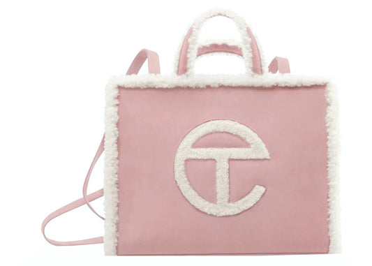 TELFAR X MELISSA SHOPPING BAG MEDIUM "CLEAR PINK"