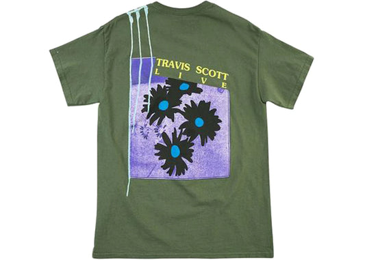 TRAVIS SCOTT ASTROWORLD OPEN YOUR EYES TEE "GREEN"