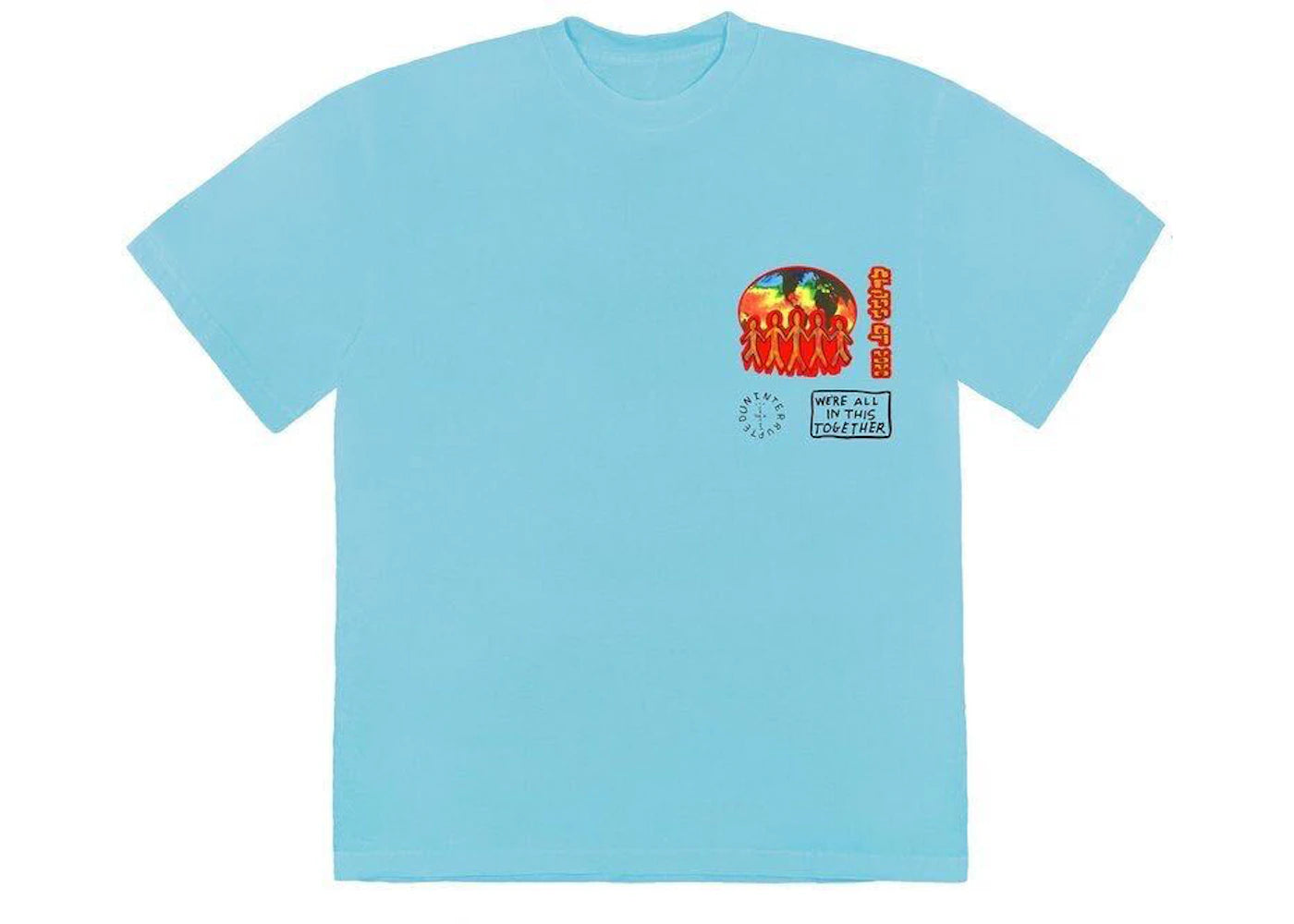 TRAVIS SCOTT CACTUS JACK C/O 2020 TSHIRT LIGHT BLUE