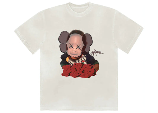 KAWS X TRAVIS SCOTT UTOPIA TEE "WHITE"