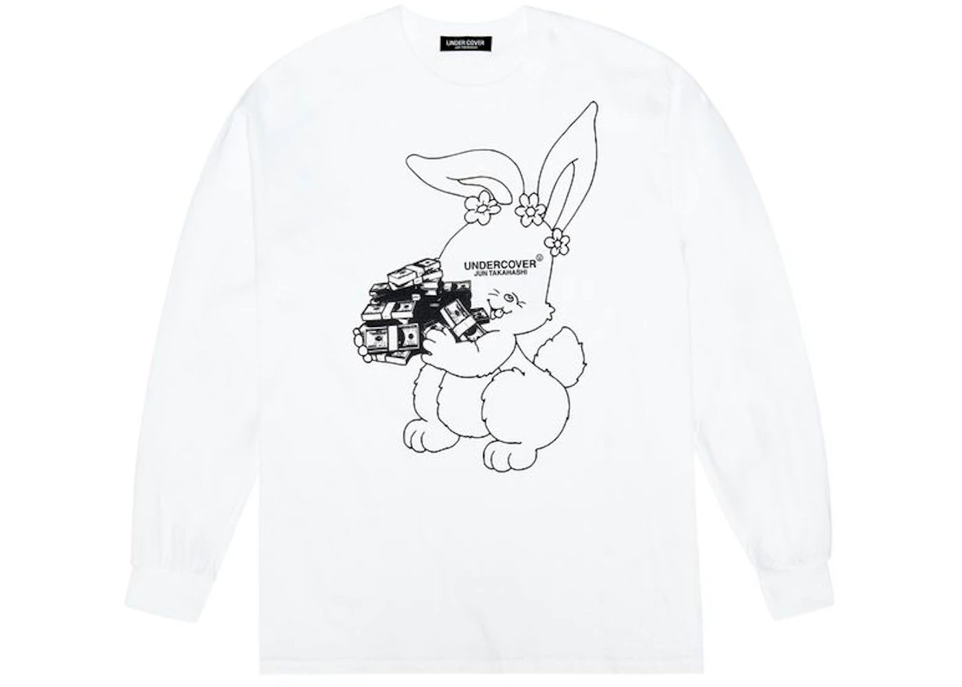 UNDERCOVER X DOVER STREET MARKET 15TH ANNIVERSARY LONG SLEEVE T-SHIRT WHITE