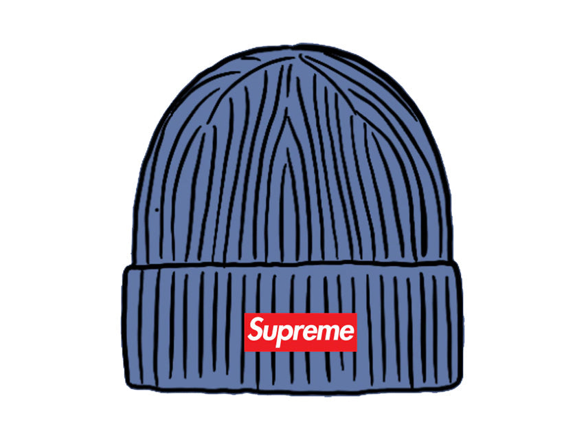 SUPREME OVERDYED BEANIE SS21 "BLUE"