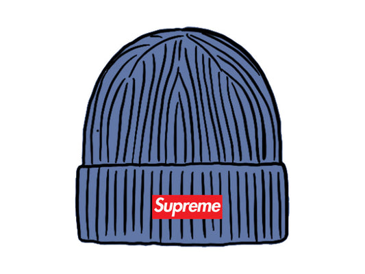 SUPREME OVERDYED BEANIE SS21 "BLUE"