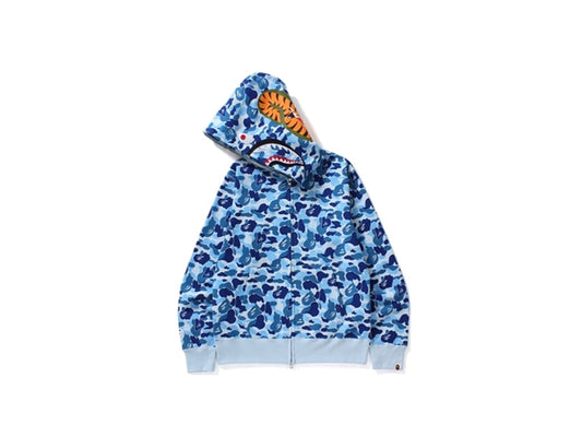 BAPE SHARK WGM HOODIE "ABC BLUE CAMO"