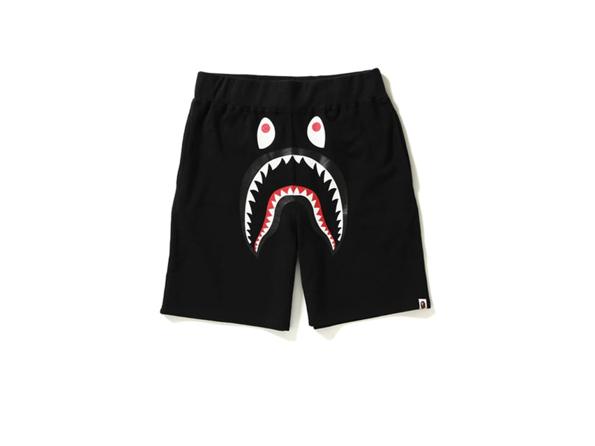 BAPE FRONT SHARK SHORTS "BLACK"