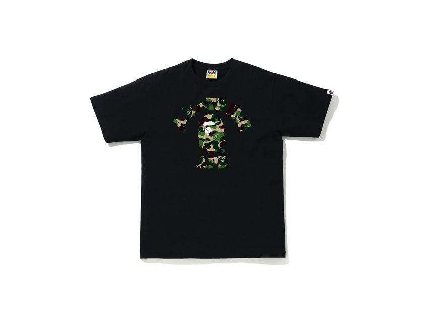 BAPE COLLEGE GREEN CAMO TEE "BLACK"