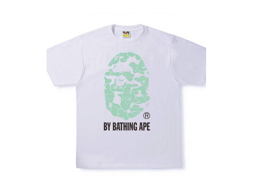 BAPE TEXT CODE CREW NECK GLOW IN THE DARK "WHITE"