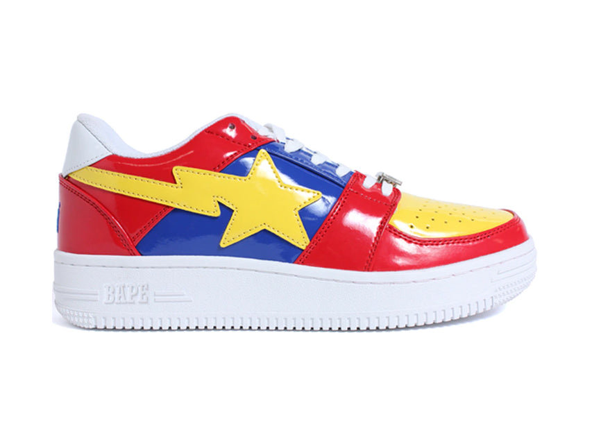 BAPE BAPESTA LOW SUPERMAN "RED/BLUE/YELLOW"