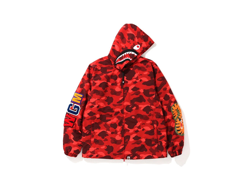 BAPE SHARK WGM HOODIE "RED CAMO"