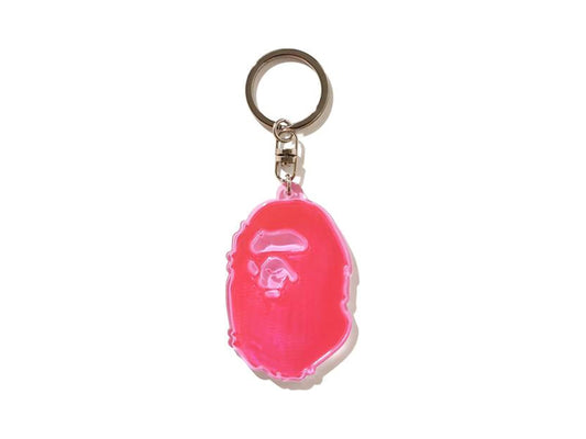 BAPE BATHING APE REFLECTIVE KEYCHAIN "RED"