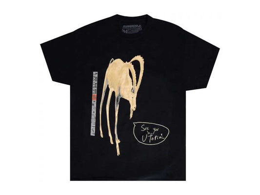 TRAVIS SCOTT ASTROWORLD GOAT TEE "WASHED BLACK"