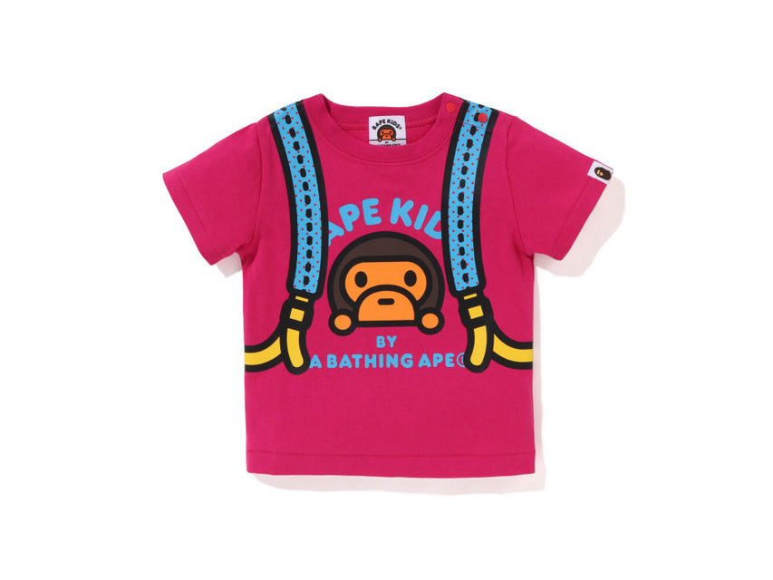 BAPE MILO DAYPACK F/B TEE KIDS "PINK"