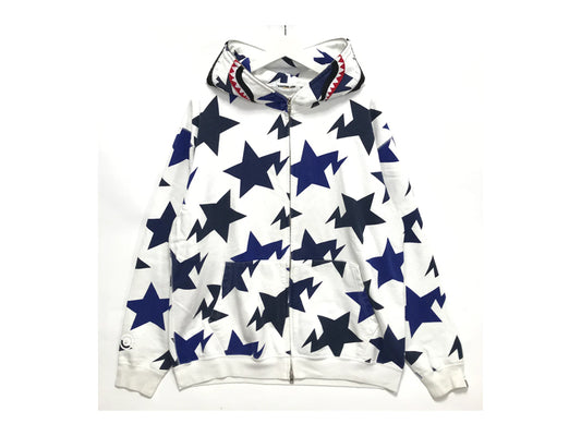 BAPE WGM 1993 STAR HOODIE WHITE