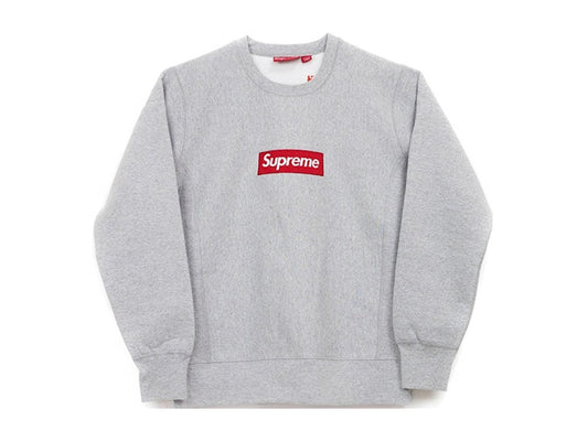 SUPREME CREWNECK BOX LOGO "GREY"