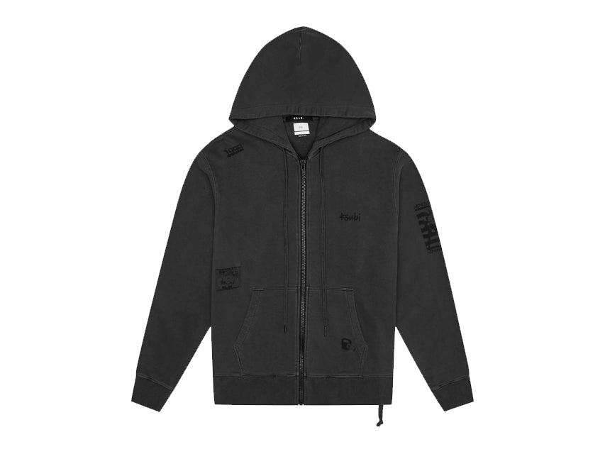 KSUBI KASH ZIP HOODIE "FADED BLACK"